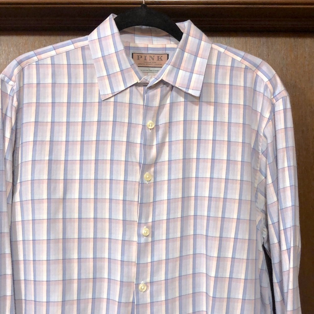 Thomas Pink Shirt/ Plaid